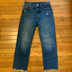 Levi’s Wedgie High Rise Straight Ankle Jean